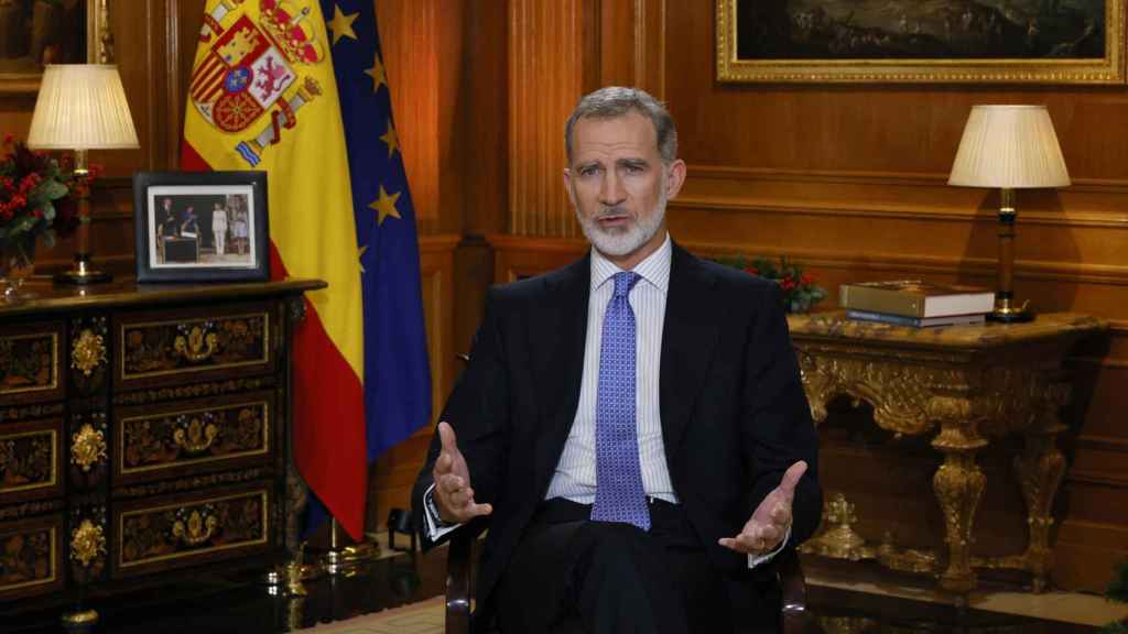 El rey Felipe VI en su mensaje de Navidad de 2023, el décimo de su reinado