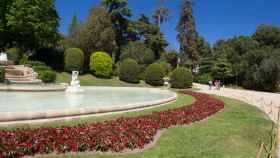 Imagen de los jardines del palacio de Pedralbes