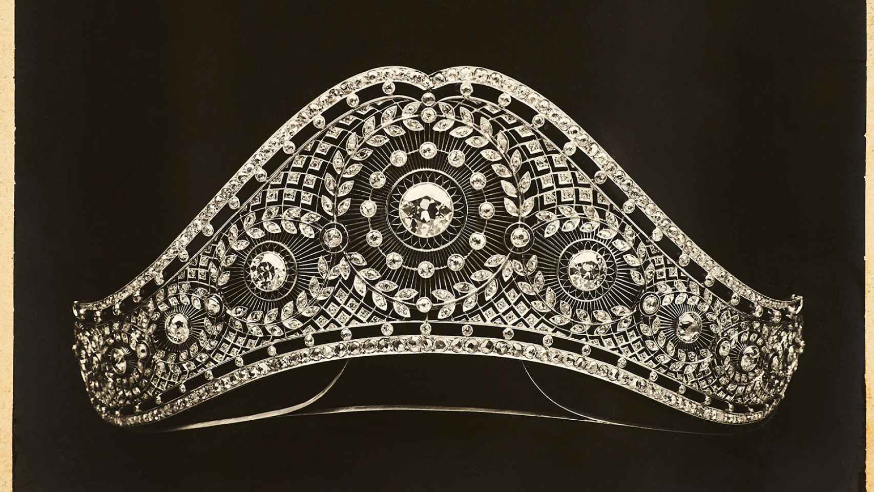 Joaquim Cabot, tiara 'belle époque' de diamantes, hacia 1905