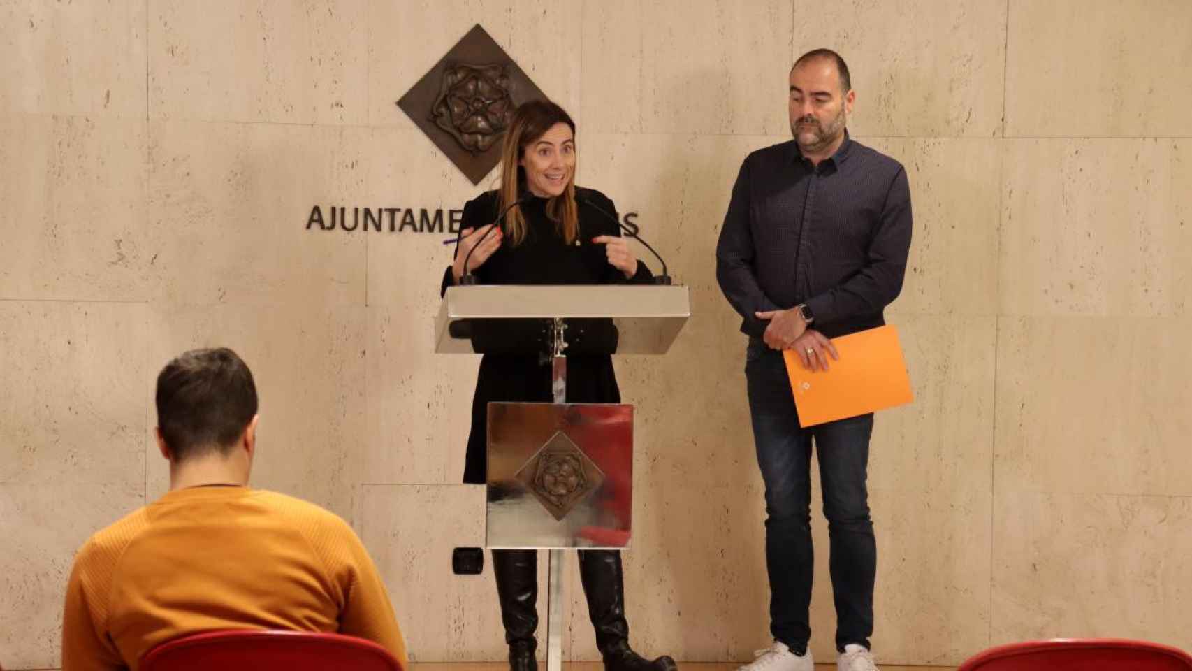 La nueva alcaldesa de Reus, Sandra Guaita, en rueda de prensa