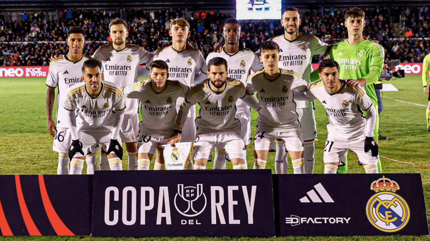 Once titular del Real Madrid contra el Arandina en Copa del Rey