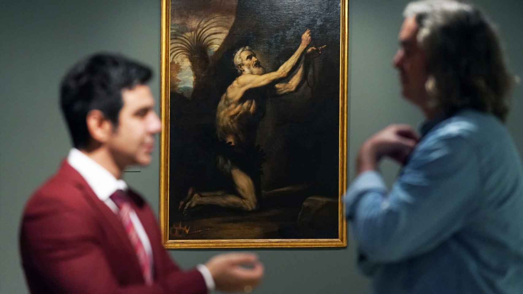 El cuadro de San Onofre de José de Ribera, en la sección 'Arañar las sombras' de la muestra 'Fieramente humanos'.