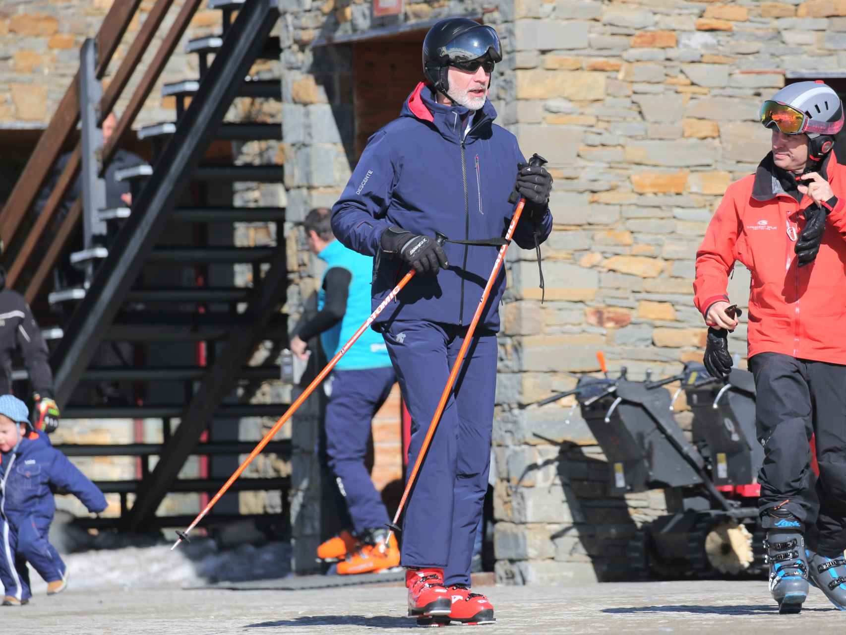 El Rey Felipe VI esquiando en Baqueira Beret
