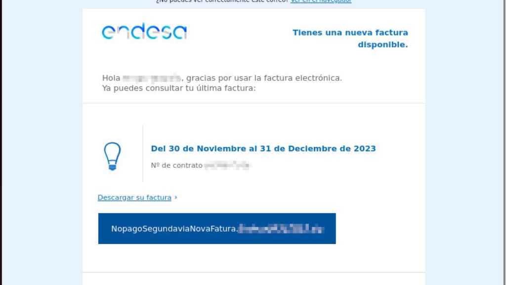 La estafa virtual en la que los delincuentes se hacen pasar por Endesa