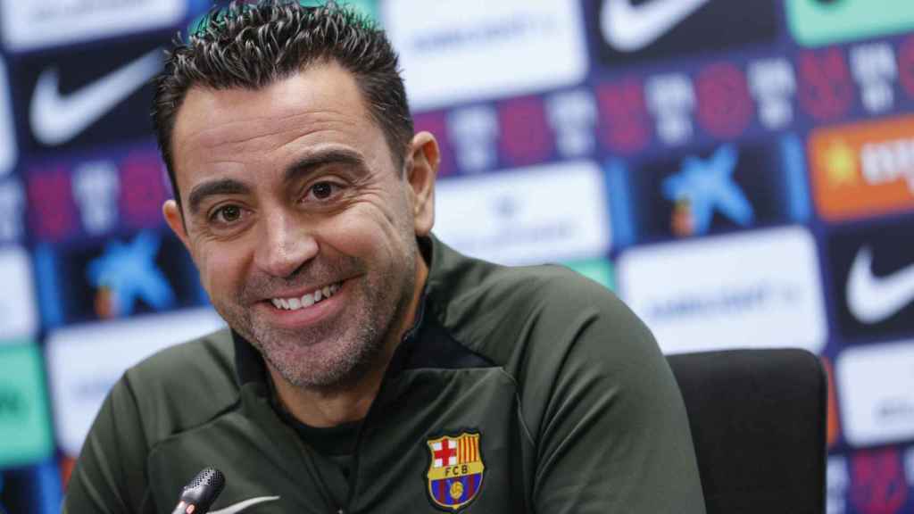 Xavi Hernández, en rueda de prensa