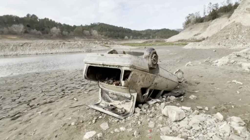 Estado actual del embalse de Riudecanyes, cuya gestión recae sobre la Generalitat y que recibirá agua del Ebro