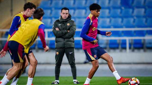 El entrenador del Barça, Xavi Hernández, prepara la Supercopa en Riad