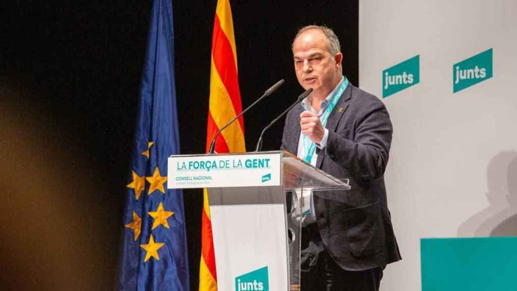 Jordi Turull, durante el Consejo Nacional de Junts en El Morell, Tarragona