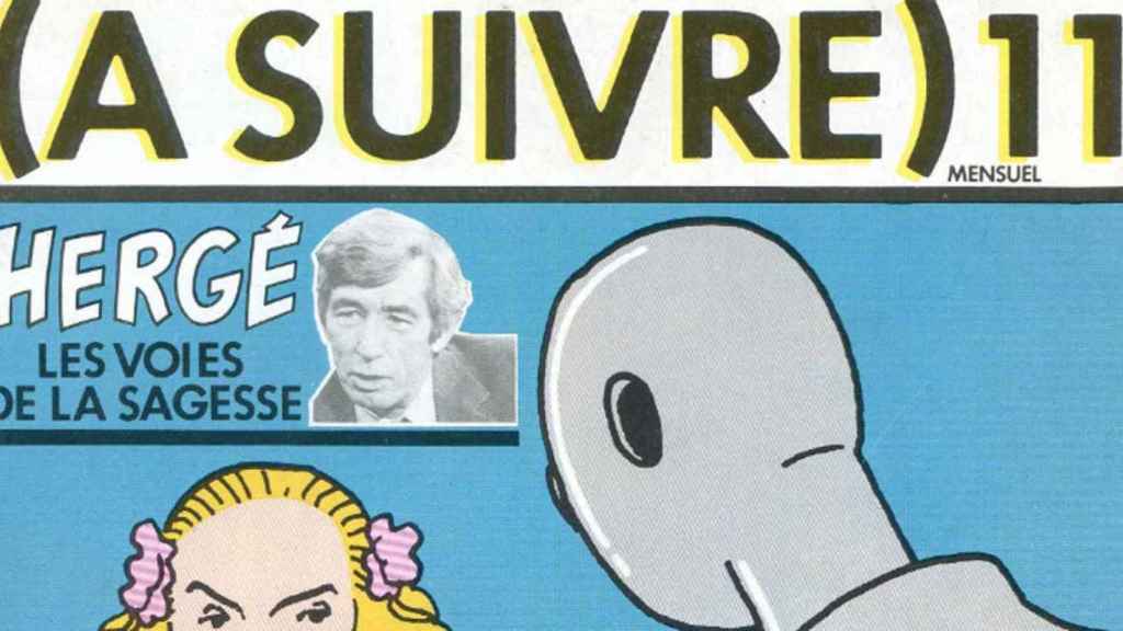 Parte superior de una de las portadas de la revista 'A Suivre'