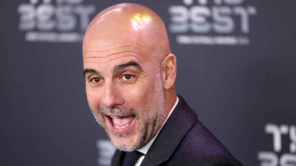 Pep Guardiola, durante la gala del premio The Best de la FIFA