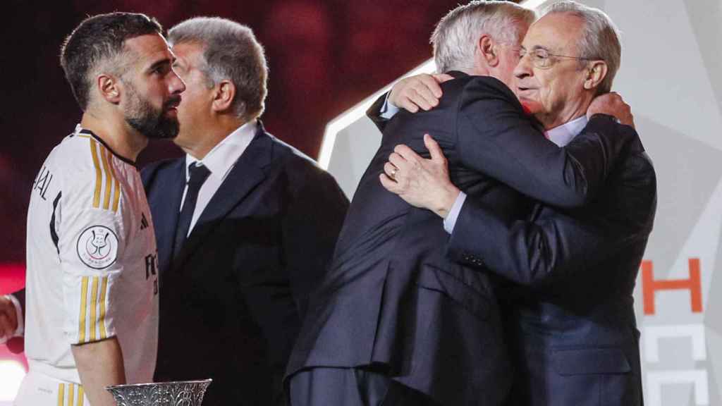 Joan Laporta, en la entrega de premios al Real Madrid