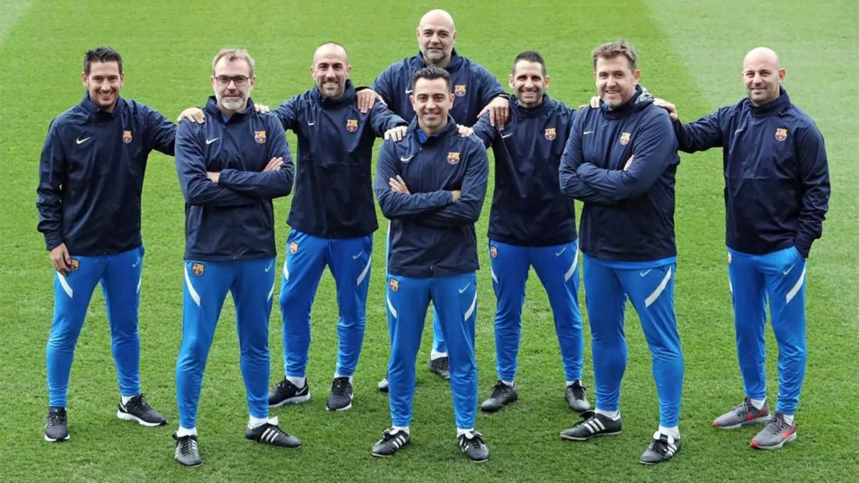 El cuerpo técnico de Xavi Hernández en el FC Barcelona