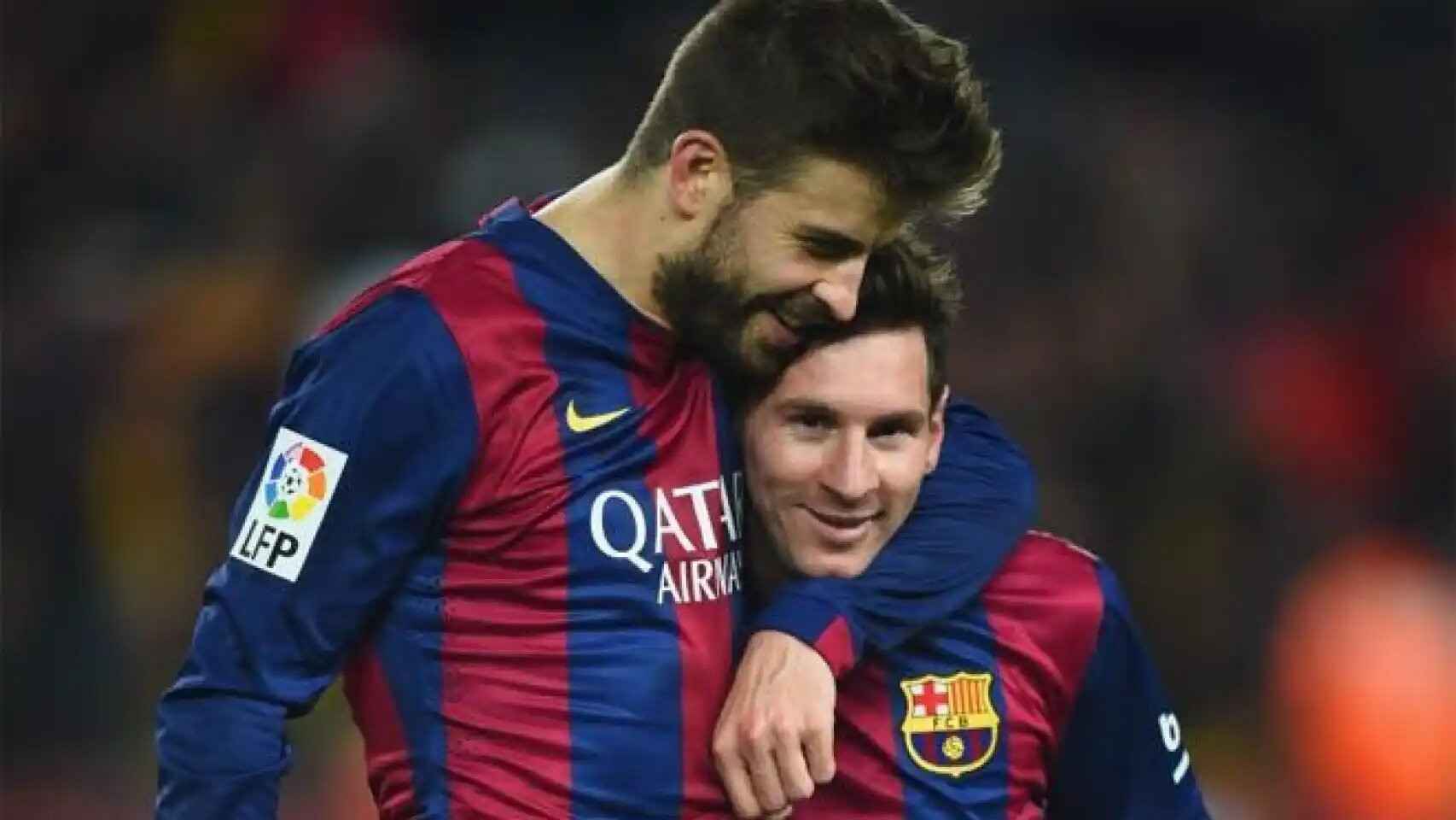 Piqué y Messi, en un partido del Barça