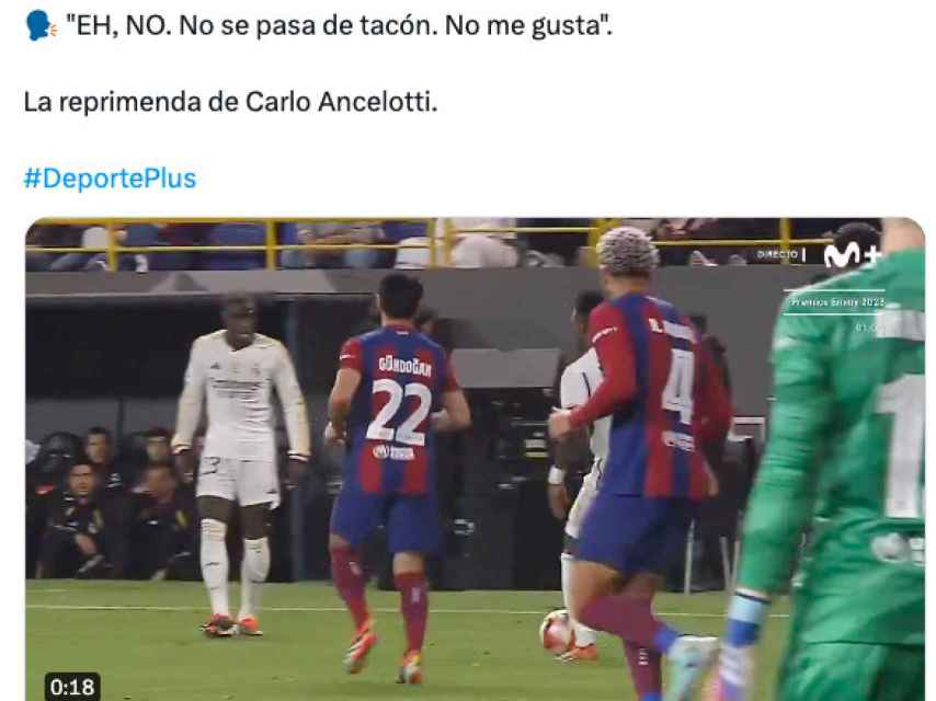 Ancelotti recrimina a Vinicius un pase con el tacón