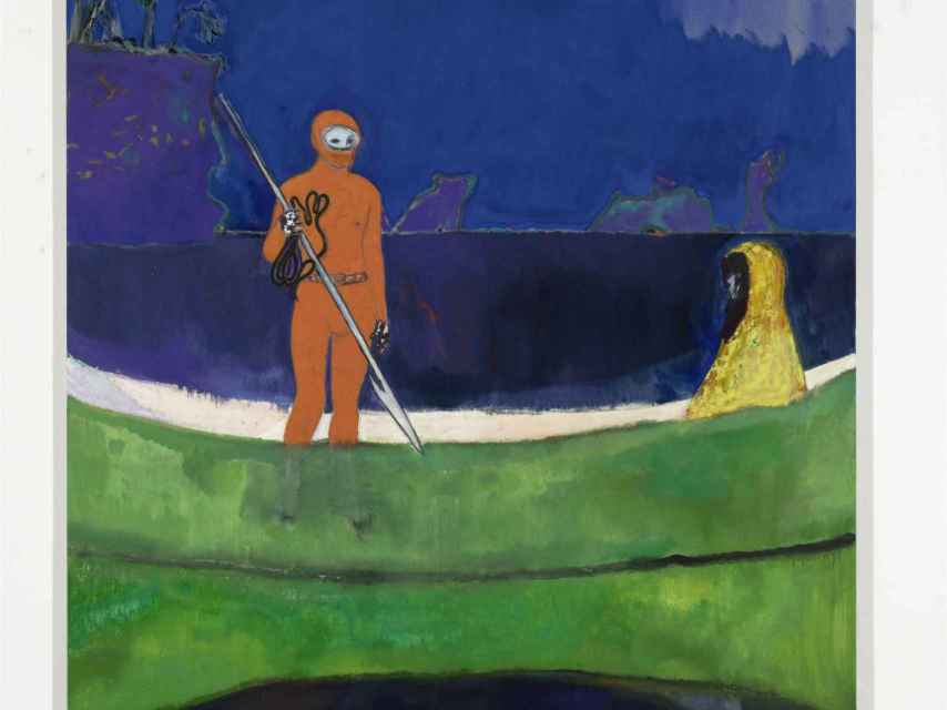 Peter Doig, Spearfishing, 2013. Private Collection