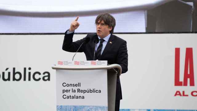 Carles Puigdemont en un acto del Consell de la República