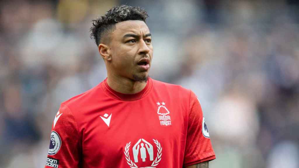 Jesse Lingard, durante un partido con el Nottingham Forest