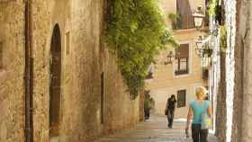 Una calle en el casco antiguo de Girona