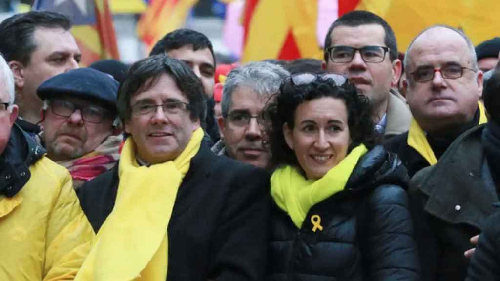 Marta Rovira y Carles Puigdemont