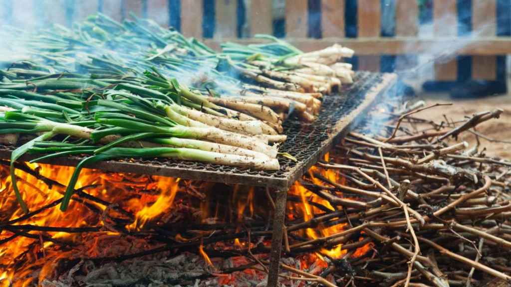 Calçots a la brasa