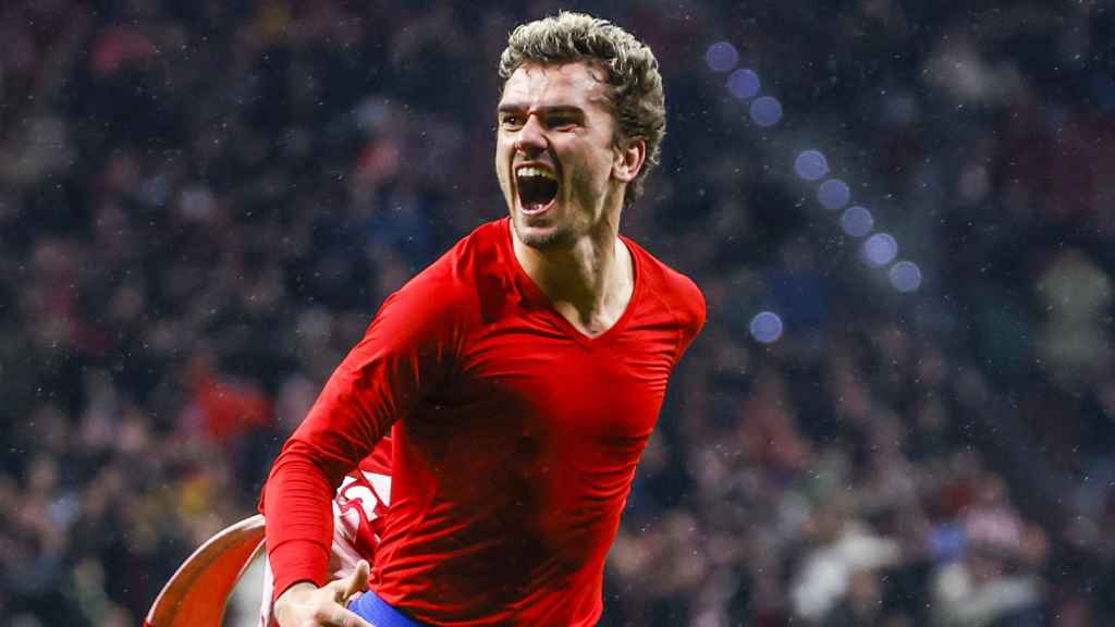 Antoine Griezmann, celebrando el golazo contra el Real Madrid