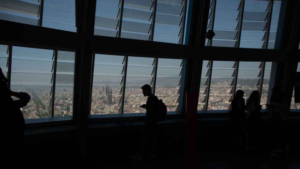 El interior de la torre Glòries de Barcelona