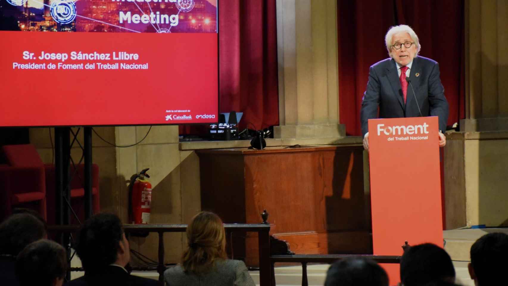 El presidente de Foment, Josep Sánchez Llibre, en el Industrial Meeting
