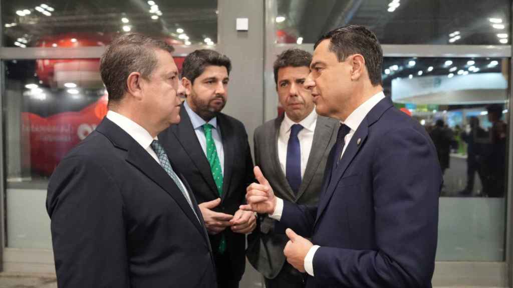 Juanma Moreno, Fernando López Miras, Emiliano García Page Y Carlos Mazón en Fitur