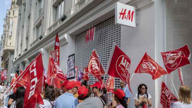 Una movilización de la plantilla de H&M en Madrid