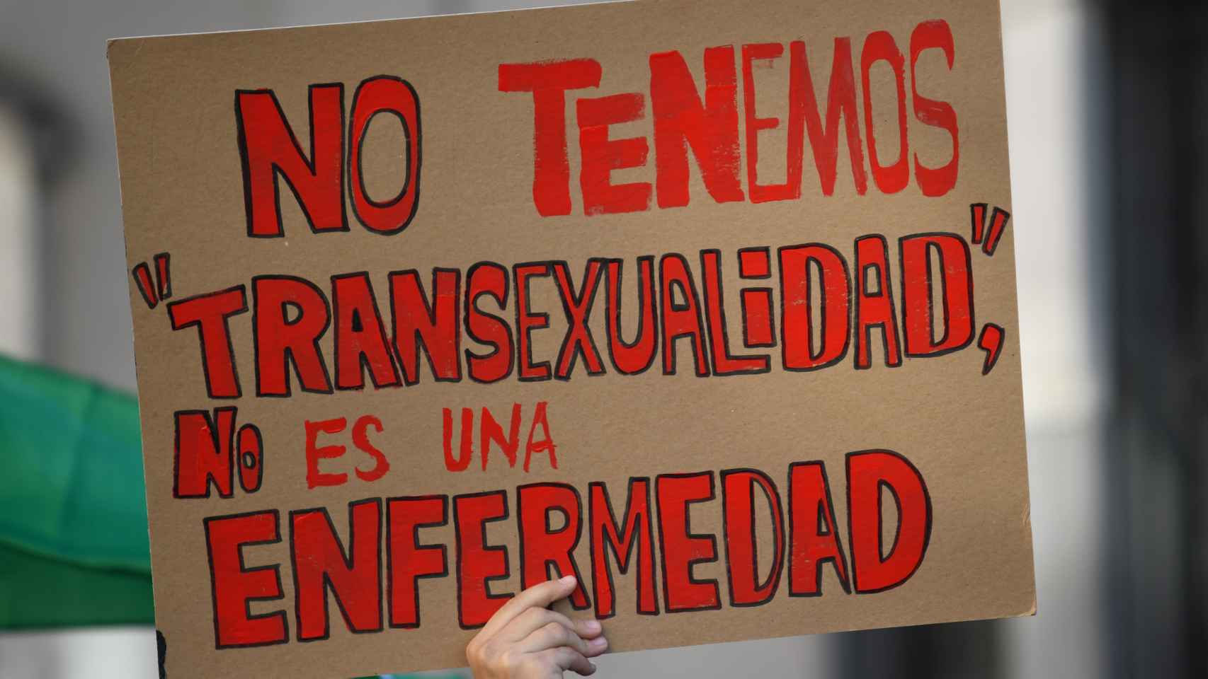 Cartel de una manifestación a favor de los derechos de las personas trans
