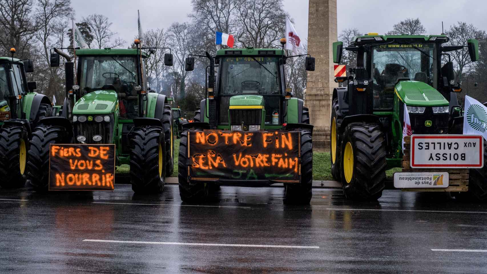 Protestas de agricultores franceses en Francia