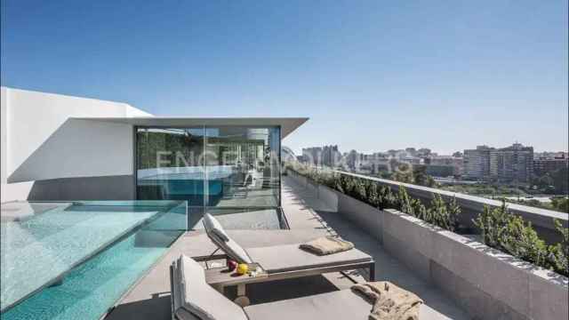 La terraza del piso más caro de Valencia