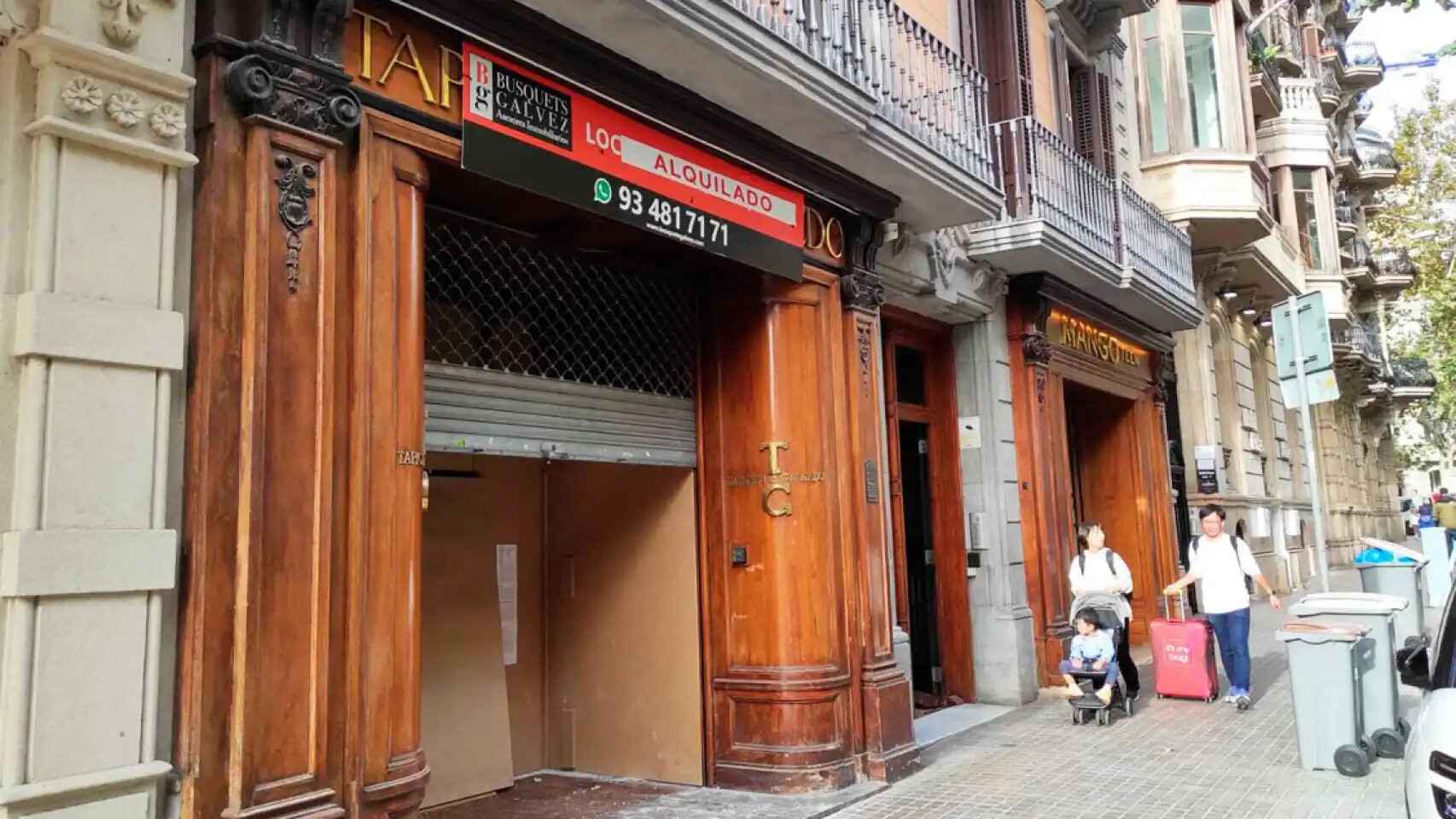 La antigua tienda de Gancedo en la Rambla Catalunya de Barcelona