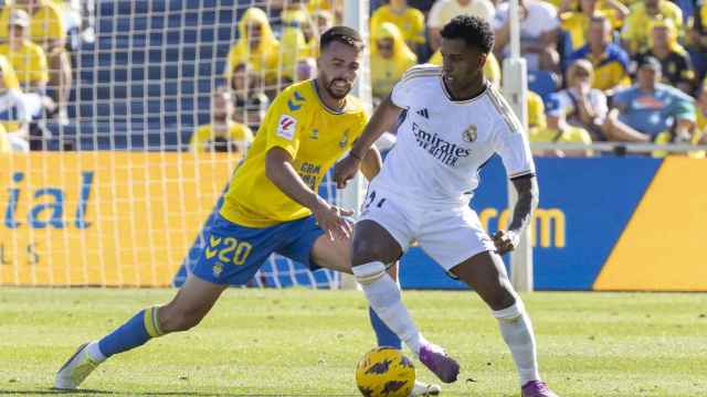Rodrygo Goes, en el partido del Real Madrid contra Las Palmas