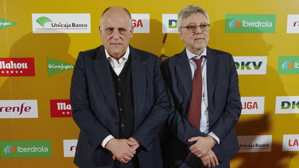 Javier Tebas, en los premios de la Asociación de la Prensa Deportiva