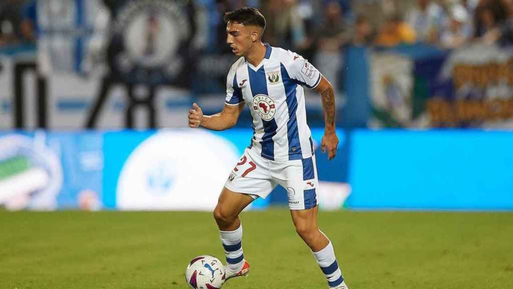 Naim García, en un partido con el Leganés