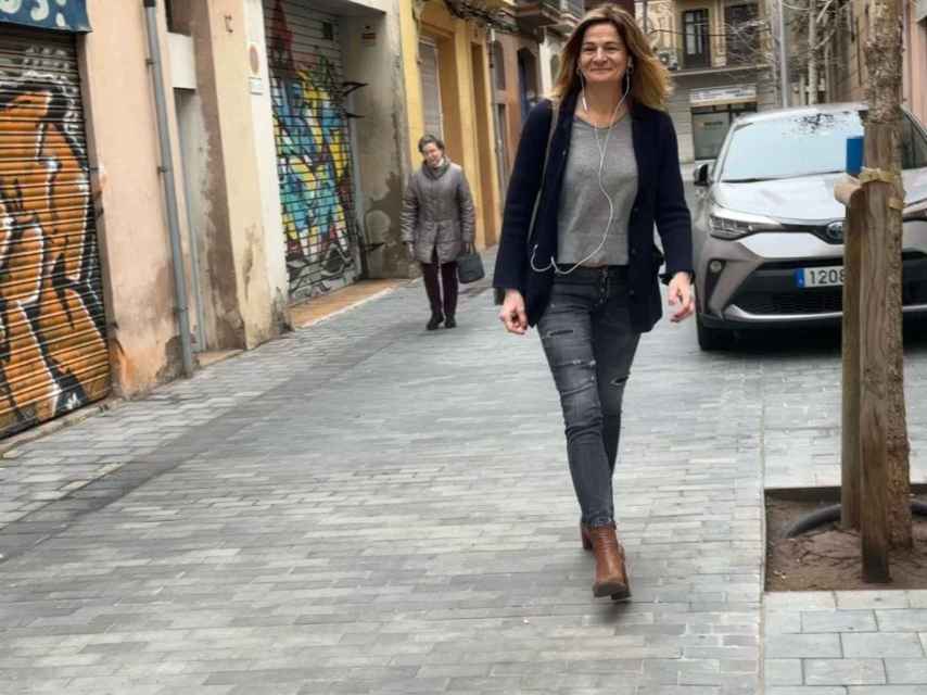 La diputada de Junts, Cristina Casol, en su llegada a la Ejecutiva