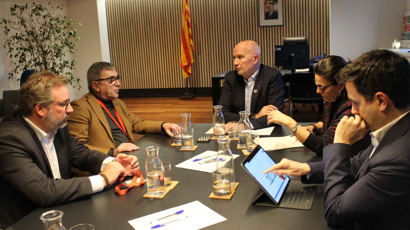 Reunión de la Federación Catalana de Cámpings con responsables de la Generalitat