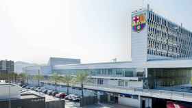 La fachada de la Ciutat Esportiva Joan Gamper, sede del Barça
