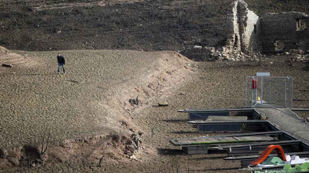 Vista del pantano de Sau, a 22 de enero de 2024, en Barcelona, Catalunya (España)