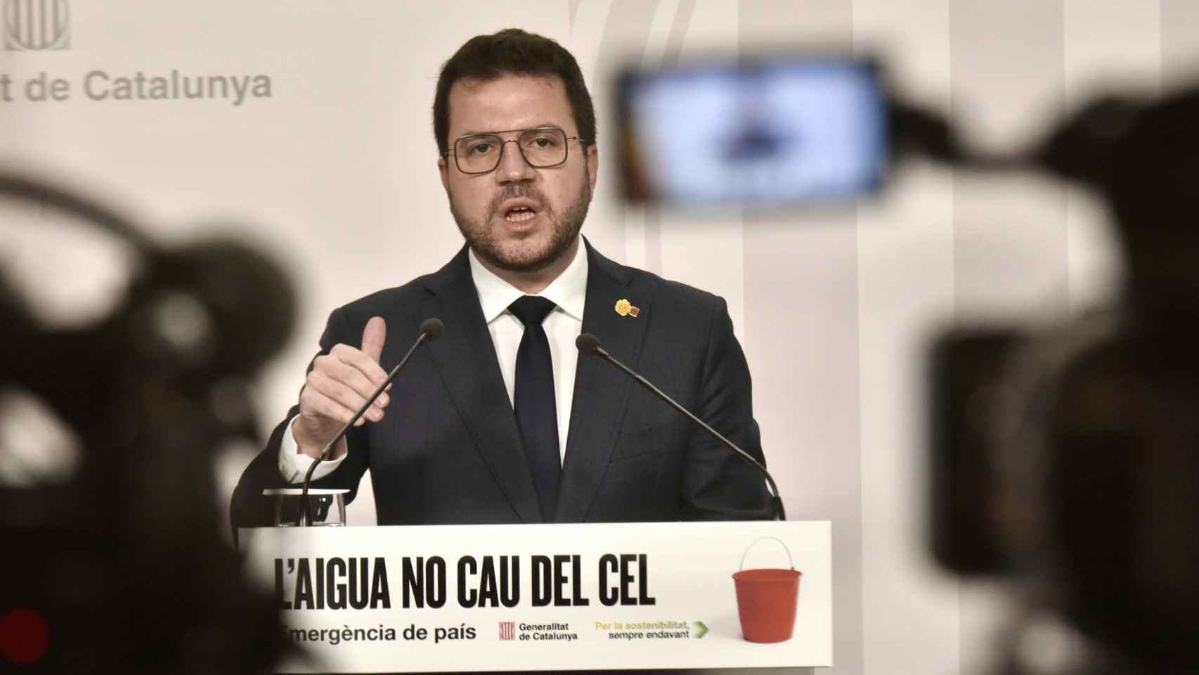 El presidente de la Generalitat, Pere Aragonès, activa la emergencia por sequía