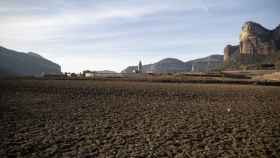 Vista del pantano de Sau, a 22 de enero de 2024, en Barcelona