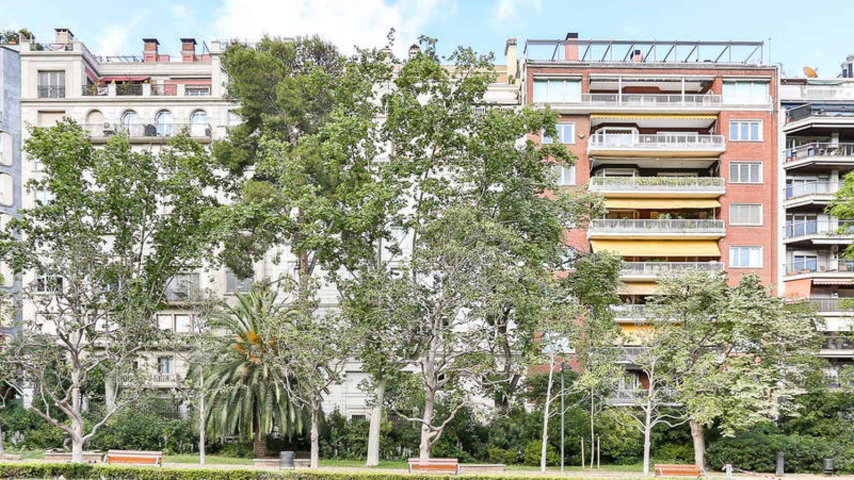 Panorámica del Turó Park, uno de los barrios más ricos de Barcelona