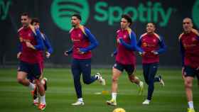 El entrenamiento del Barça en la Ciutat Esportiva Joan Gamper