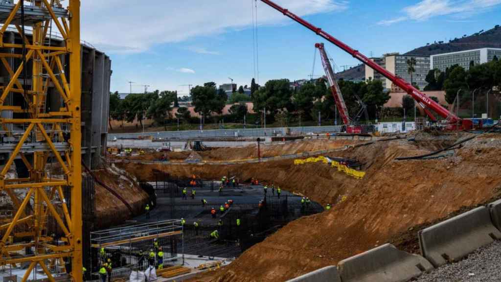 Las obras del nuevo Camp Nou avanzan a buen ritmo