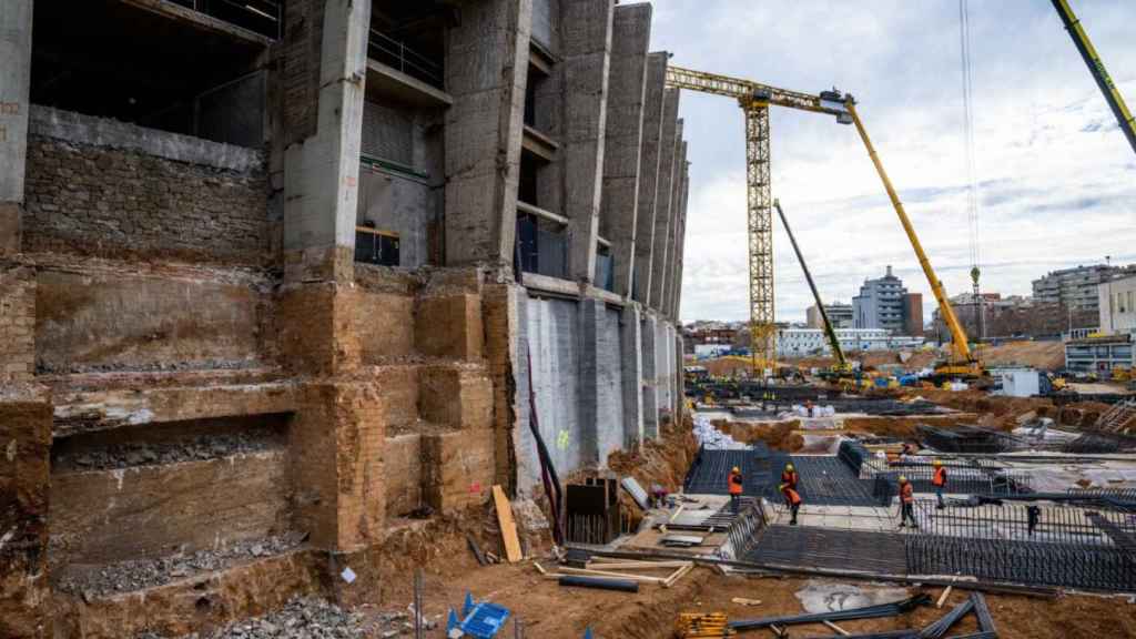 Las obras del nuevo Camp Nou avanzan a buen ritmo