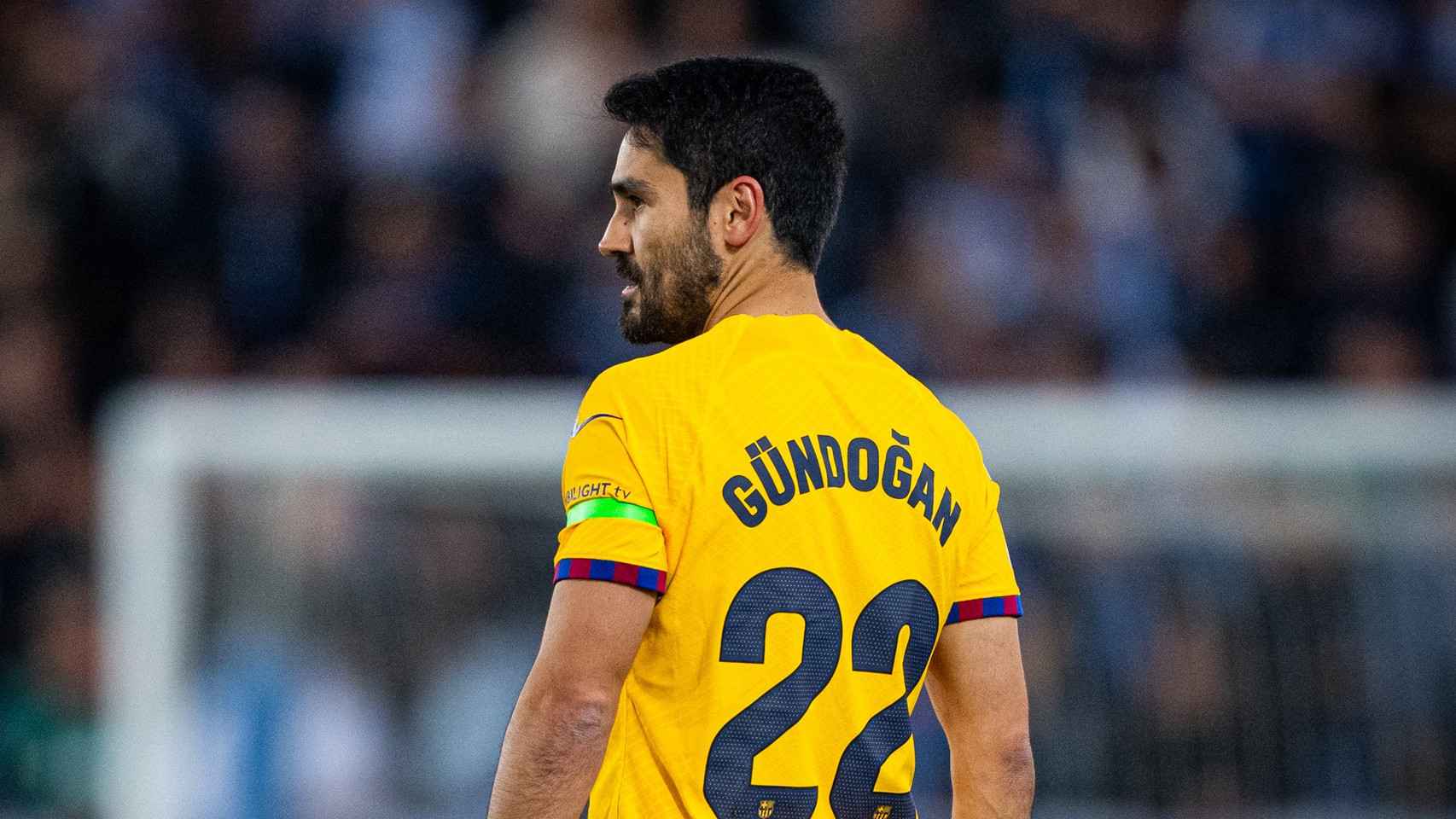 Gundogan, durante el partido del Barça contra el Deportivo Alavés