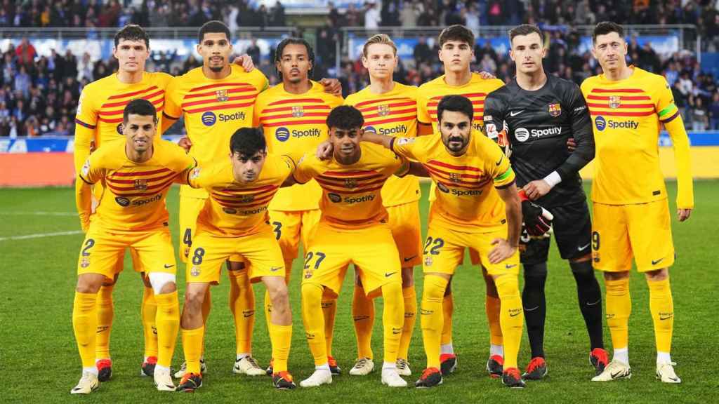 El once inicial del Barça en el partido contra el Alavés