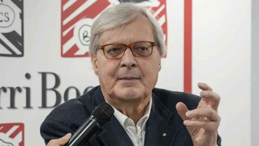 El subsecretario de Cultura de Italia, crítico de arte y tertuliano televisivo Vittorio Sgarbi, el pasado 18 de diciembre de 2022