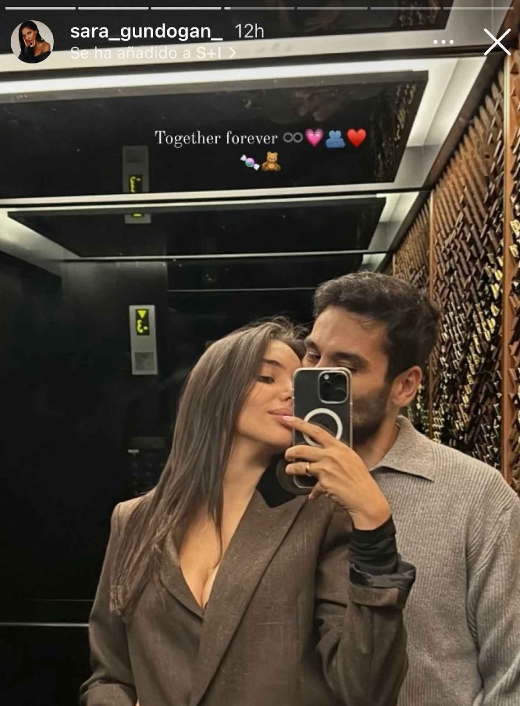 Gundogan y Sara Arfaoui se toman una romántica foto tras una cena